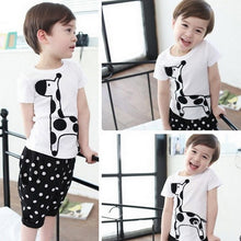 Boy Baby Animal Giraffe Print Tops ShirtDots Short Pants Costume 2PCS 2-6Year UBY