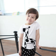 Boy Baby Animal Giraffe Print Tops ShirtDots Short Pants Costume 2PCS 2-6Year UBY