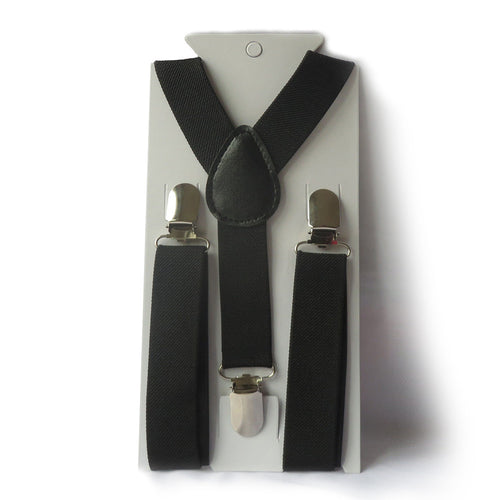 Boys Girls Kid Children Clip on Y Back Elastic Suspenders Slim Adjustable Braces Tirantes UBY