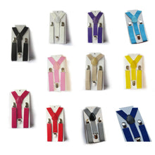 Boys Girls Kid Children Clip on Y Back Elastic Suspenders Slim Adjustable Braces Tirantes UBY