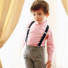 Boys Girls Kid Children Clip on Y Back Elastic Suspenders Slim Adjustable Braces Tirantes UBY