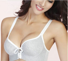 Bra Push Up Bamboo Charcoal Fiber Health Bra Front Closure Button Underwear leisure Bra For Summer UBY