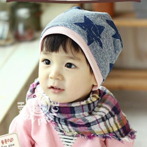 Brand New 5 Colors Unisex Boys Kids Infants Hat Baby Beanie Hat Cartoon Pentagram Cap UBY