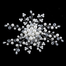 Bridal Wedding Hair Accessories Pearl Flower Tiara De Noiva Headpiece Crystal Headband For Bride Women Girl UBY