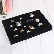 Bright Jewelry Showcase Velvet Earring Ring Display Tray Box Show Carrying Case  UBY