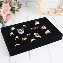 Bright Jewelry Showcase Velvet Earring Ring Display Tray Box Show Carrying Case  UBY