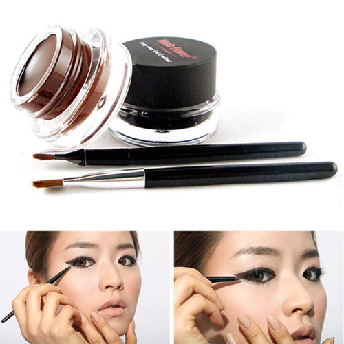 Brown Black Colors Eyeliners Gel2pcss Brushes Brand Makeup Cosmetic Sets  UBY