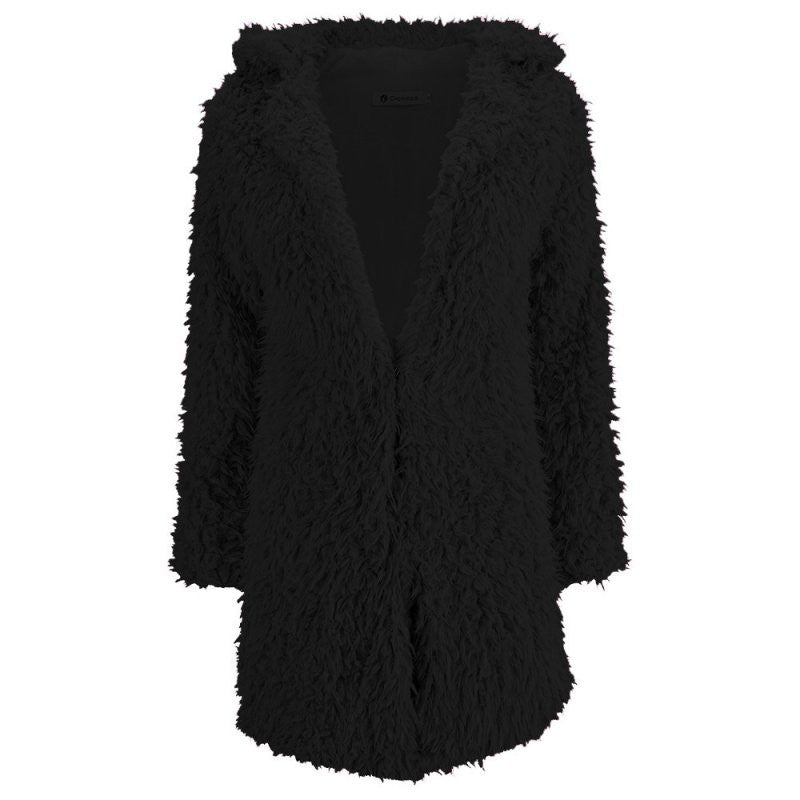 COCKCON Vintage Faux Fur Winter Women Coat Outwear Overcoat Top female Long Sleeve Jacket Parka UBY