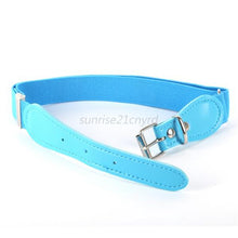 Candy Color Kids Children Boys Girls Wide Elastic Stretch Waist Belt Waistband UBY