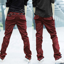 Casual Adult Menulti-colored Cotton Straight S Trousers Slim Fit Pant-XXL  UBY