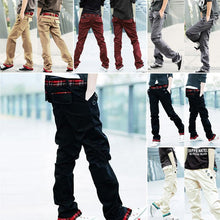 Casual Adult Menulti-colored Cotton Straight S Trousers Slim Fit Pant-XXL  UBY