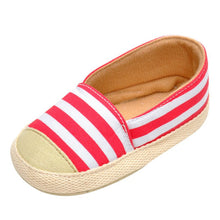 Casual Children Shoes Baby Shoes Canvas Flat Shoes Fashion Kids Slip-on Sneakers Striped Girls Shoes 0-18M Lisa's Store UBY