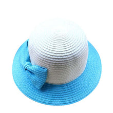 Casual Kids Girls Sun Hat Toddler Beach Bucket Hat Baby Girls Kids Bowknot Straw Caps 5 Sizes UBY
