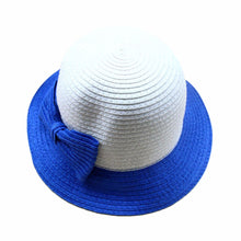Casual Kids Girls Sun Hat Toddler Beach Bucket Hat Baby Girls Kids Bowknot Straw Caps 5 Sizes UBY