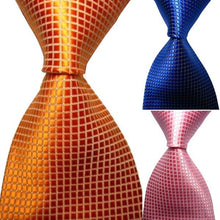 Casual Slim Men Ties Small Plaid Skinny Neck Party Wedding Tie Silk Necktie UBY