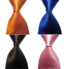 Casual Slim Men Ties Small Plaid Skinny Neck Party Wedding Tie Silk Necktie UBY