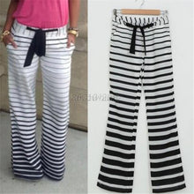 Casual Stretch Pants Wide Leg Long Loose Palazzo Trousers for Womens Lady UBY