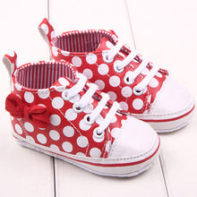 Chic Girl Slip-On Sneaker Toddler Kid Comfy Polka Dots Pu Leather Baby Shoe UBY