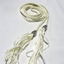 Chic Women PU Leather Tassel Fashion Ladies Braided Belt Self-Tie Thin Waist Rope Belt Woven Waistband UBY