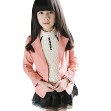 Child Girls Lace Blazers Jacket Coat Solid Color Slim Suits Outwear Costume 2-6Y UBY