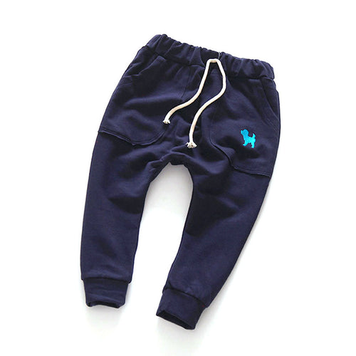 Child Kids Baby Boys Girls Unisex Harem Pants Trousers Elastic Waist Casual Cotton Long Pants for 2-7Years Children UBY