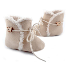 Child Snow Booties Crib Shoes Non-Slip Shoes Winter Warm Boots Newborn 0-18M UBY