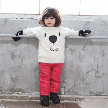 Children Baby Boys Girls Warm Sweater Clothing Lovely Bear Furry White Thick Pullover Coat UBY