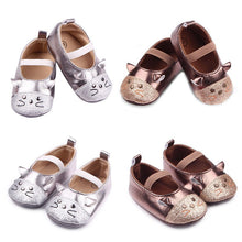 Children Casual ShoesCute Girls PU Leather Soft Sole Cute Cartoon Anti-slip Toddler Newbron Kids Shoes UBY