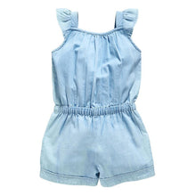 Children Clothing Spring Summer Autumn Girls Denim Overalls Blue Jean Overalls For Kids Girls Rompers 0-5Y UBY
