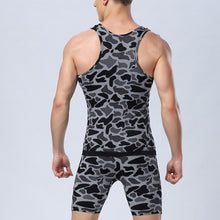 Compression Men Sleeveless strench Tight Shirts Fitness breathable Base Layer Leopard Top UBY