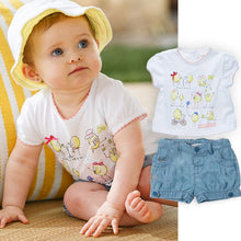 Cotton Baby Girls Boys Summer Suit Topsshort Jean pants boys girls Outfit Clothing Set UBY