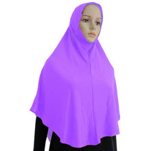 Cotton Blend Muslim Hijab Amira Islamic Solid Soft Scarf Long Hejab Head Shawls UBY