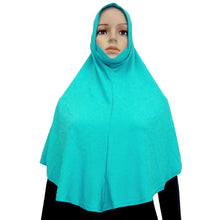 Cotton Blend Muslim Hijab Amira Islamic Solid Soft Scarf Long Hejab Head Shawls UBY