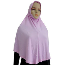 Cotton Blend Muslim Hijab Amira Islamic Solid Soft Scarf Long Hejab Head Shawls UBY