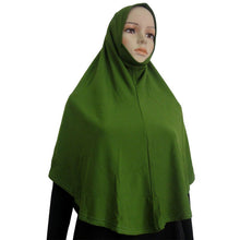 Cotton Blend Muslim Hijab Amira Islamic Solid Soft Scarf Long Hejab Head Shawls UBY