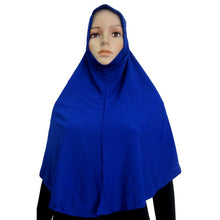 Cotton Blend Muslim Hijab Amira Islamic Solid Soft Scarf Long Hejab Head Shawls UBY