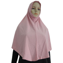 Cotton Blend Muslim Hijab Amira Islamic Solid Soft Scarf Long Hejab Head Shawls UBY