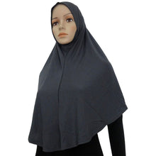 Cotton Blend Muslim Hijab Amira Islamic Solid Soft Scarf Long Hejab Head Shawls UBY