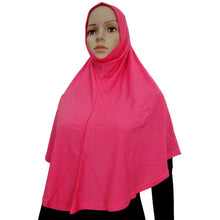 Cotton Blend Muslim Hijab Amira Islamic Solid Soft Scarf Long Hejab Head Shawls UBY