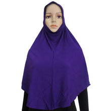 Cotton Blend Muslim Hijab Amira Islamic Solid Soft Scarf Long Hejab Head Shawls UBY