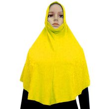 Cotton Blend Muslim Hijab Amira Islamic Solid Soft Scarf Long Hejab Head Shawls UBY