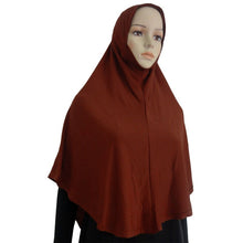 Cotton Blend Muslim Hijab Amira Islamic Solid Soft Scarf Long Hejab Head Shawls UBY