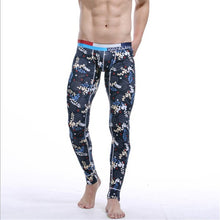 Cotton Printing Warm Men Long Johns Leggings Thermal Underwear Bottom Pants UBY