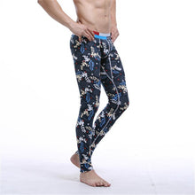 Cotton Printing Warm Men Long Johns Leggings Thermal Underwear Bottom Pants UBY