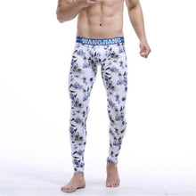 Cotton Printing Warm Men Long Johns Leggings Thermal Underwear Bottom Pants UBY