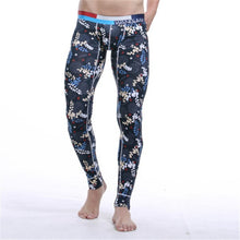 Cotton Printing Warm Men Long Johns Leggings Thermal Underwear Bottom Pants UBY