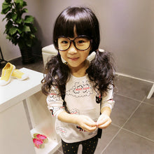 Cute Baby Kids Girl Toddlers Cartoon Cat Print Long Sleeve T Shirts Tops Sweatshirt New UBY