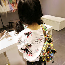 Cute Baby Kids Girl Toddlers Cartoon Cat Print Long Sleeve T Shirts Tops Sweatshirt New UBY