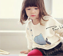 Cute Bubble Fish Print Baby Girl Batwing Sleeve Thicken Fleece Cotton Winter Hoodies Kids Sweatshirt 2 Colors HT UBY