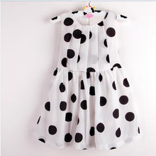 Cute Fashion New Kids Girls Chiffion Dress Polka Dot Pleated Sundress Bowknot Belt Sleeveless Dress Summer dresses UBY